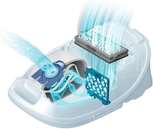 Miele 9917730 GN Vakuum-Hover-Tasche 1 Box: 4 Bags + 2 Filters Weiss/Blau, 1 Box: 4 Bags + 2 Filters
