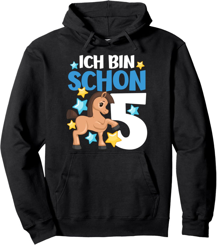 5. Geburtstag Mädchen Reiterin Tochter 5 Jahre Alt Pony Pullover Hoodie
