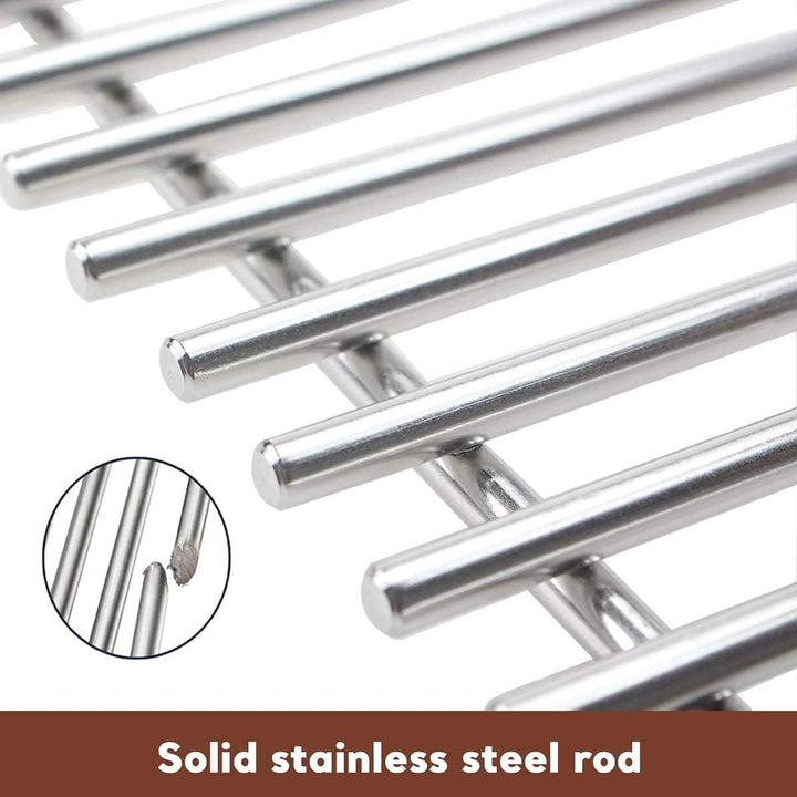 GFTIME 49,5 x 33cm 7528 Grillrost Edelstahl,62752 Brenner 49,5cm Flavorizer Bars 7620 für Weber Gene