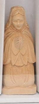 Dekohelden24 Handgeschnitzte Holz Krippenfiguren als 9er Set, Masse L/B/H: 5,5 x 6,5 x 15,5 cm., Nat