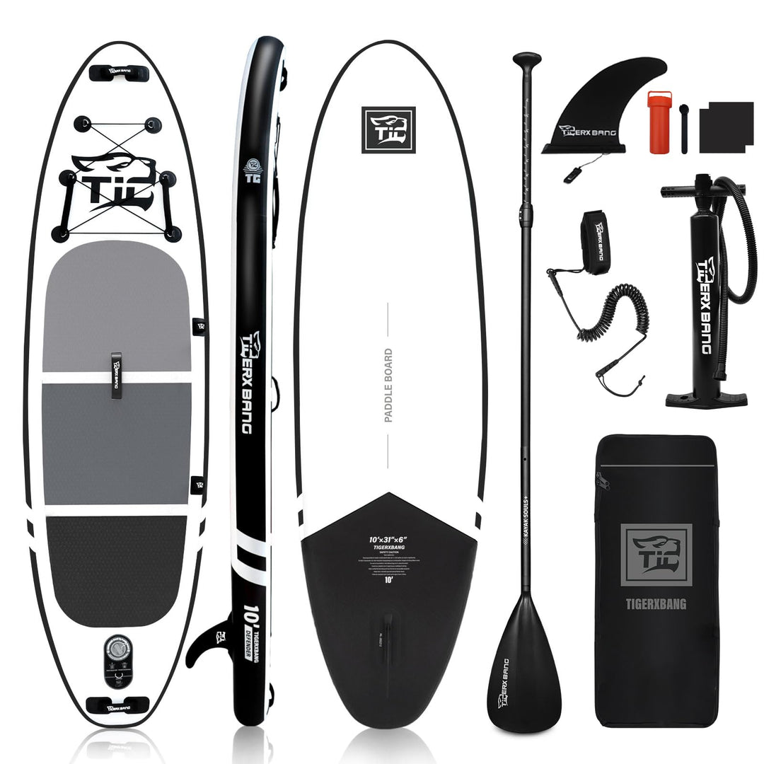 TIGERXBANG SUP Boards Stand Up Paddling Board, aufblasbare Paddle-Boards Defender-Pro-Kollektion Sch