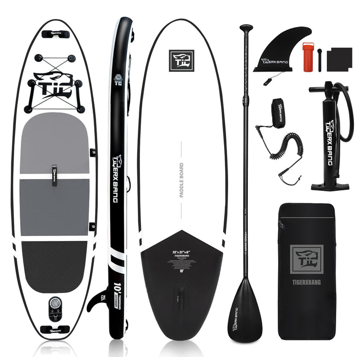 TIGERXBANG SUP Boards Stand Up Paddling Board, aufblasbare Paddle-Boards Defender-Pro-Kollektion Sch