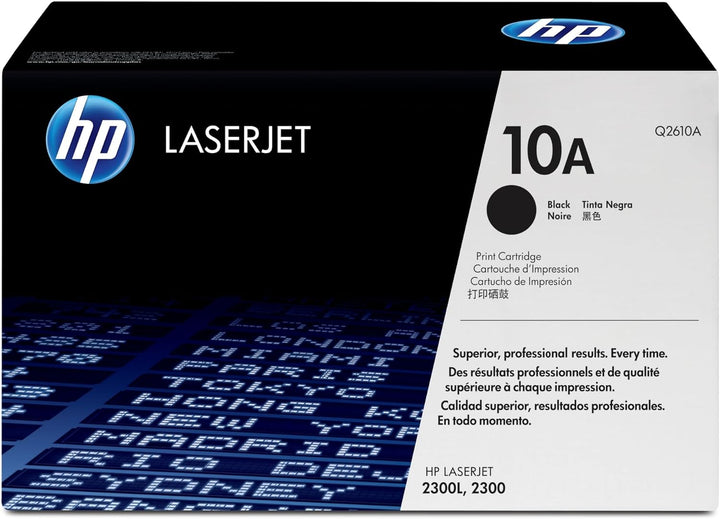 HP 10A (Q2610A) Schwarz Original Toner für HP Laserjet 2300 1 Schwarz 6000S, 1 Schwarz 6000S