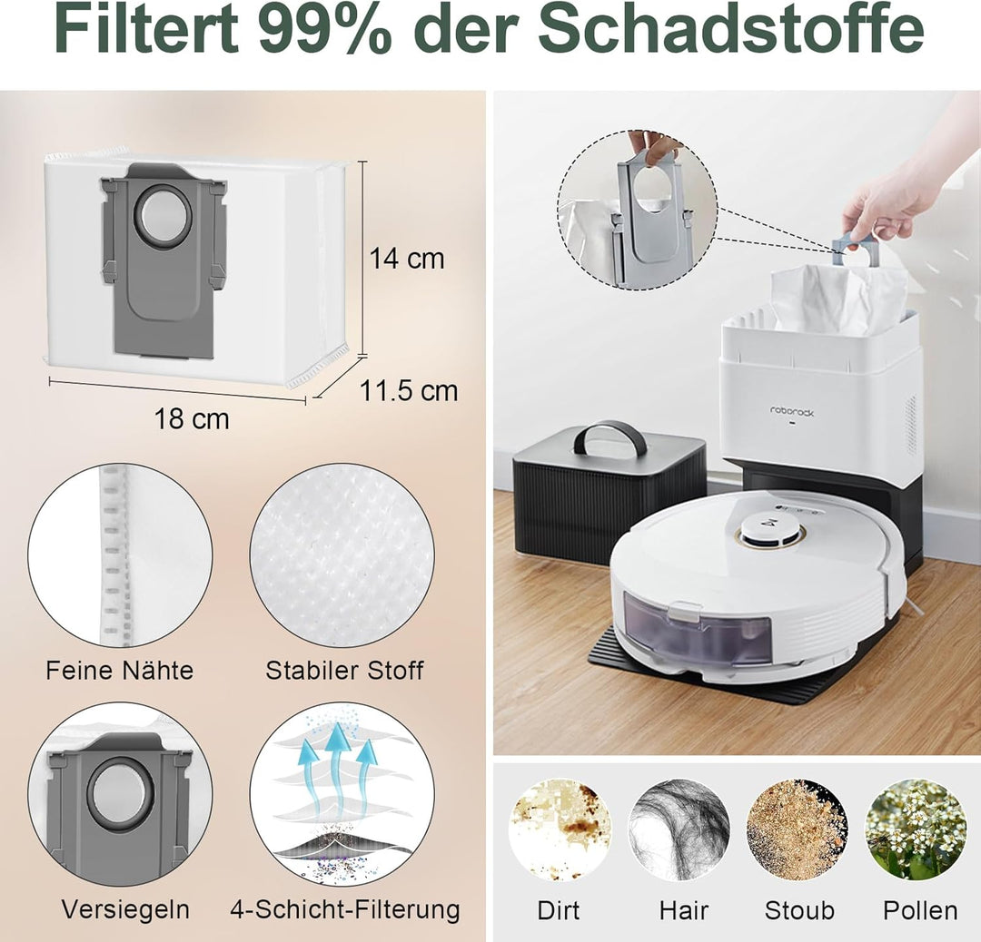 Q5 Pro Zubehör für Roborock Q5 Max+ / Q8 Max+ / Q5 Pro+ / Q5 Pro Plus /Q8 Max Plus Ersatzteile Zubeh