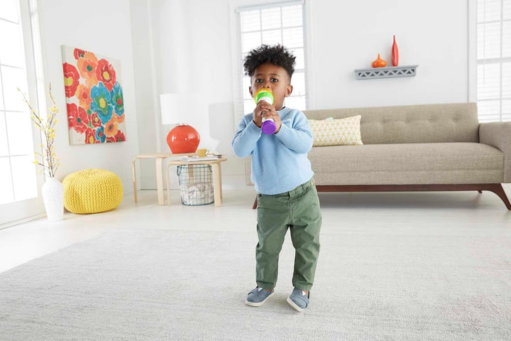 Fisher-Price Lernspass Mikrofon - musikalisches Lernspielzeug mit Aufnahme- und Abspielfunktion, Lie
