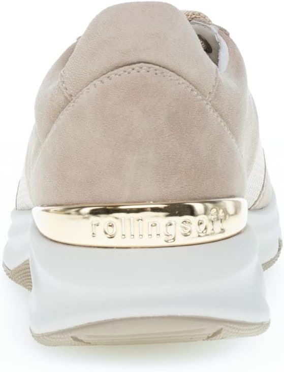 Gabor Damen Low-Top Sneaker, Frauen Halbschuhe,Wechselfussbett 36 EU Beige Oasi, 36 EU Beige Oasi