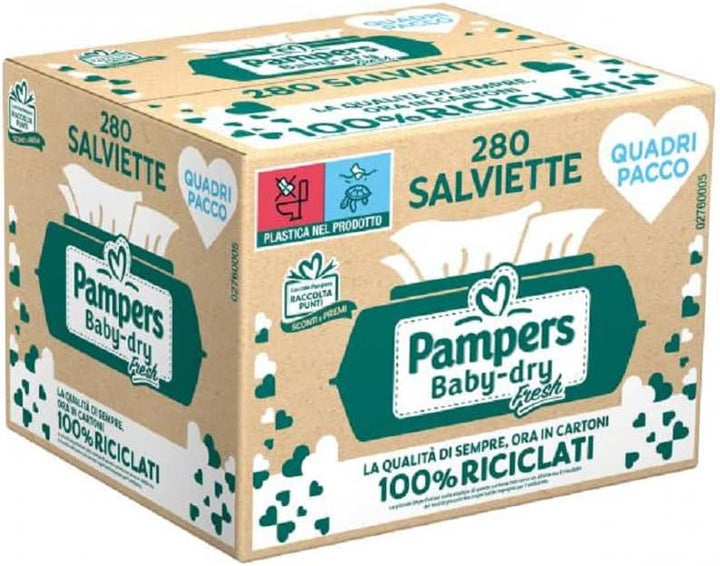 Pampers Baby-dry Fresh Tücher 280 St 280 stück (1er Pack), 280 stück (1er Pack)