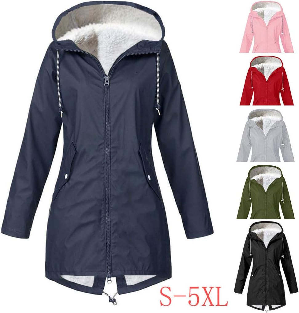 C'est TT Damen Regenjacke Regenjacke Wasserdicht Herbst Übergangsjacke Jacken Damen Windjacke Frauen