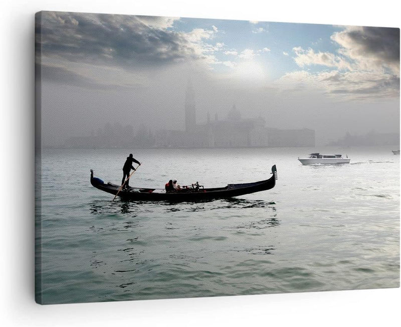 Bilder auf Leinwand Venedig italien stadt wasser Leinwandbild 70x50cm Wandbilder Dekoration Wohnzimm