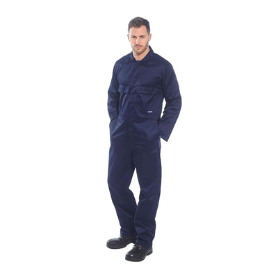 Portwest Euro-Arbeitsoverall aus Polyester-Baumwolle, Grösse: L, Farbe: Marine Tall, S999NATL Blau N