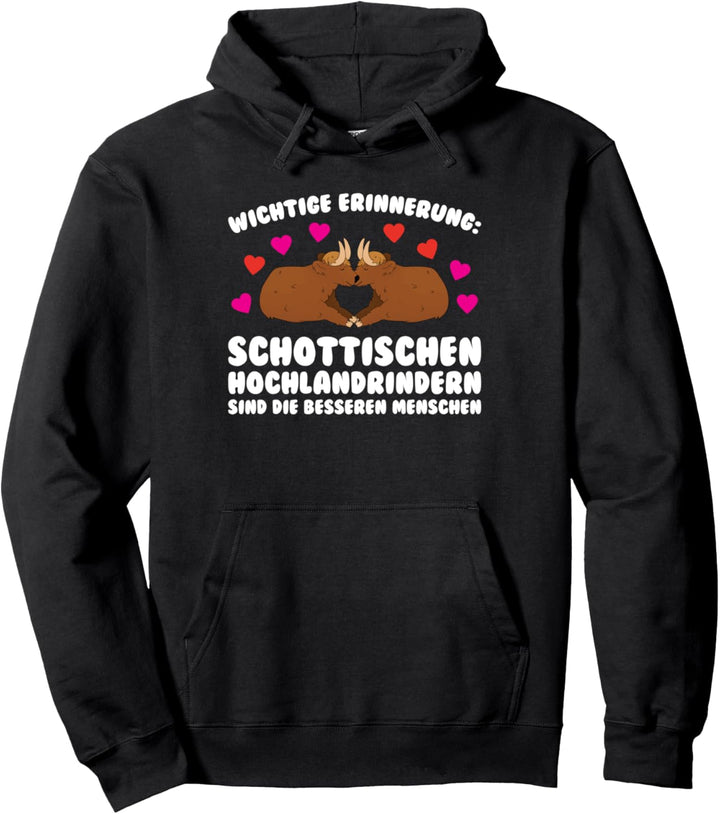 wichtige Schotte Hochlandrindern Rind Pullover Hoodie