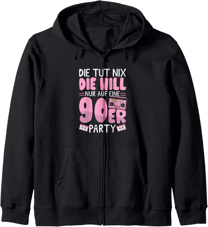 90er Jahre Outfit - Will nur auf eine 90er Party - 90er Kapuzenjacke