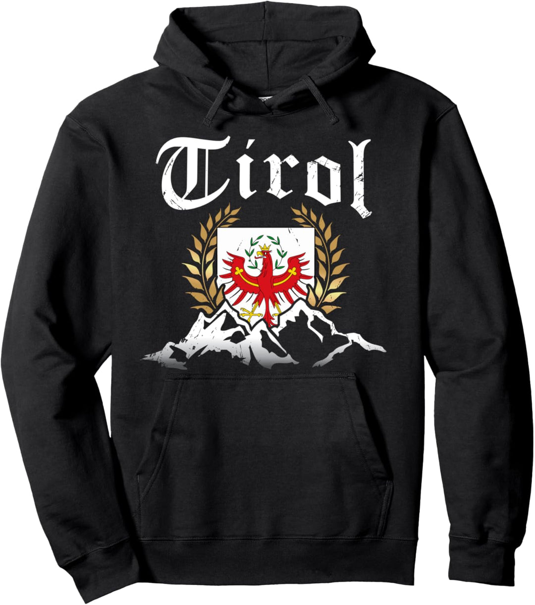 Tirol Berge Tiroler Adler Wappen Heimat Herren Damen Tirol Pullover Hoodie