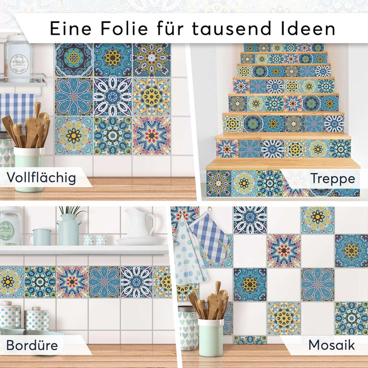 CREATISTO Mosaik Klebefliesen Stickerfliesen Fliesenfolie - Hochwertige Aufkleber Sticker für Fliese