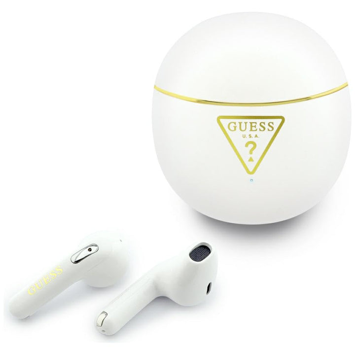 CG MOBILE Guess Gold Line Triangle TWS-Kopfhörer (Weiss)
