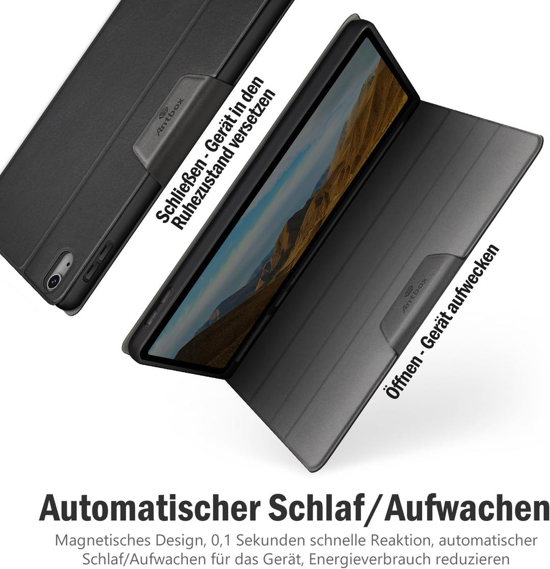Antbox Hülle für iPad 10 Generation 2022 10,9 Zoll mit stifthalter Apple Pencil Halter Auto Schlaf/W