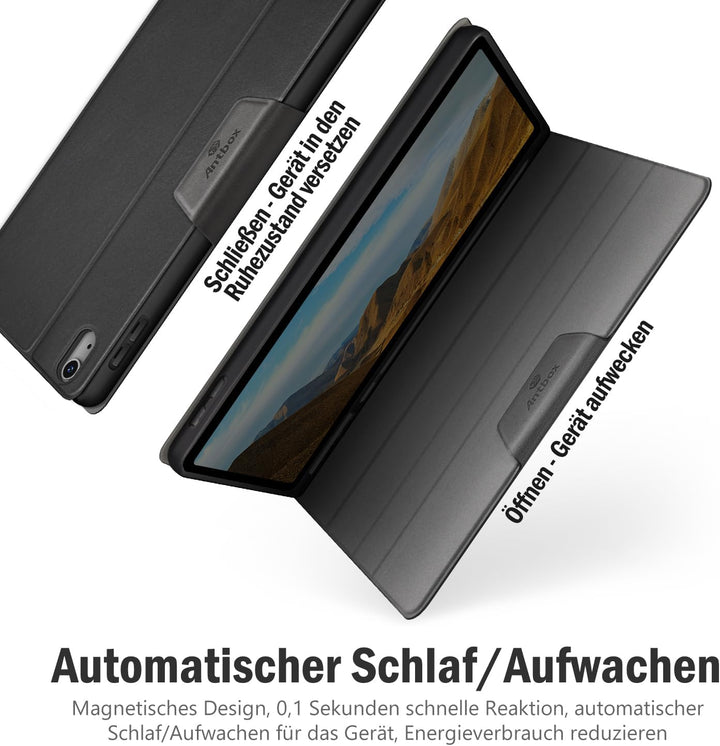 Antbox Hülle für iPad 10 Generation 2022 10,9 Zoll mit stifthalter Apple Pencil Halter Auto Schlaf/W