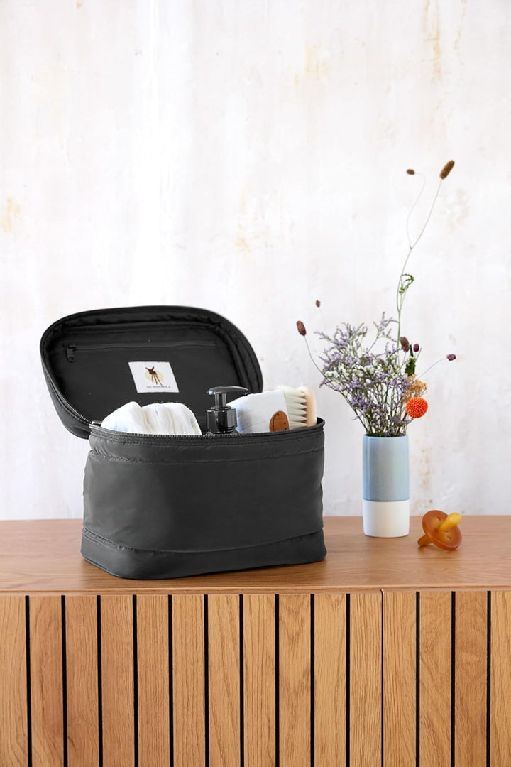 LÄSSIG Baby Wickeltisch Organizer Windel-Organizer to Go/Casual Nursery Caddy To Go Schwarz, Schwarz