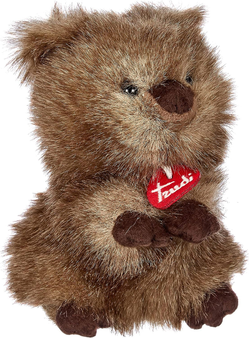 trudi 27135 Klassik Plüschtier Quokka Maximilian ca. 20 cm, Grösse M, hochwertiges Stofftier mit wei