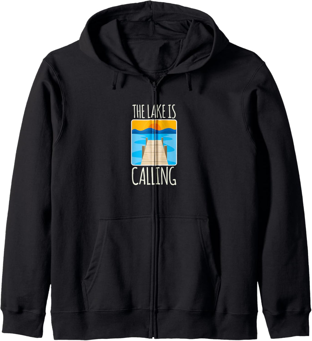 Der See ruft ! Lustiges Ferien Schwimmer Geschenk Kapuzenjacke