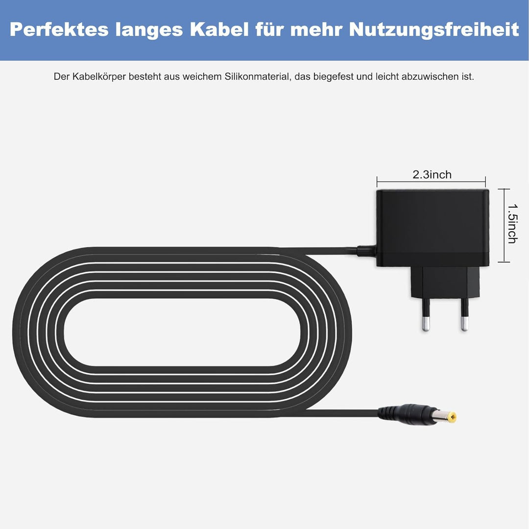 22V Ladegerät Geeignet für Grundig VCH 9929 L/VCH 9931 / VCH 9631 Staubsauger Ladekable Netzteil