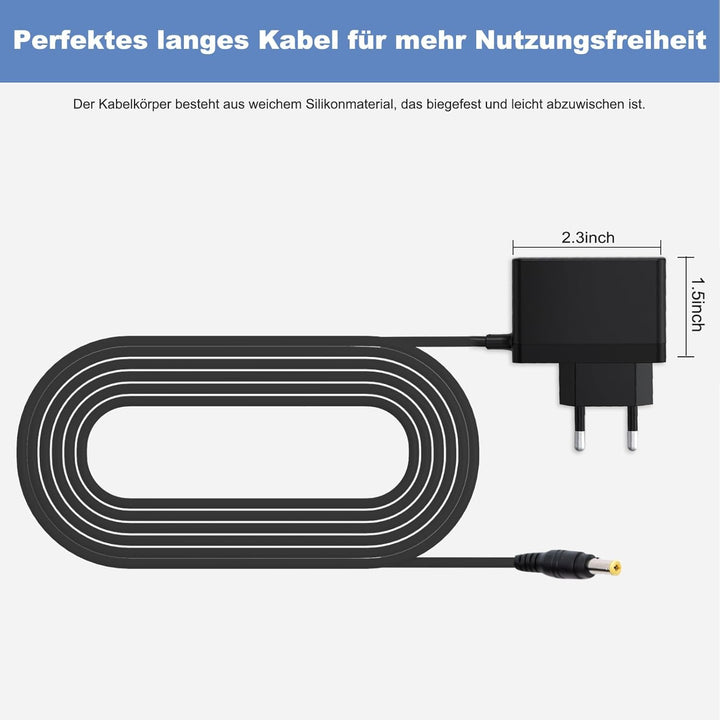 22V Ladegerät Geeignet für Grundig VCH 9929 L/VCH 9931 / VCH 9631 Staubsauger Ladekable Netzteil