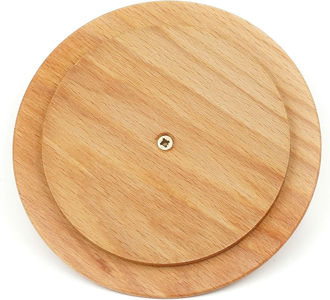 ESCHENFELDER Flockenquetsche Komplett-Set HOLZ (Holzschale, Deckel und Abdeckung) Holz-Tricher Kompl