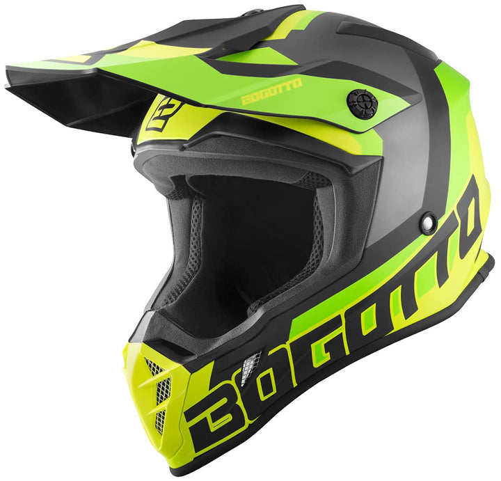 Bogotto V332 Unit Motocross Helm L Gelb, L Gelb