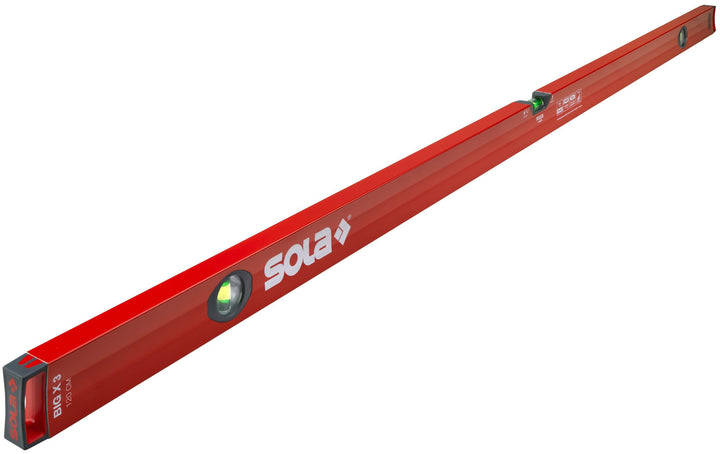 SOLA - BIGX3 Wasserwaage 1,20m, Rot 1200 mm, 1200 mm