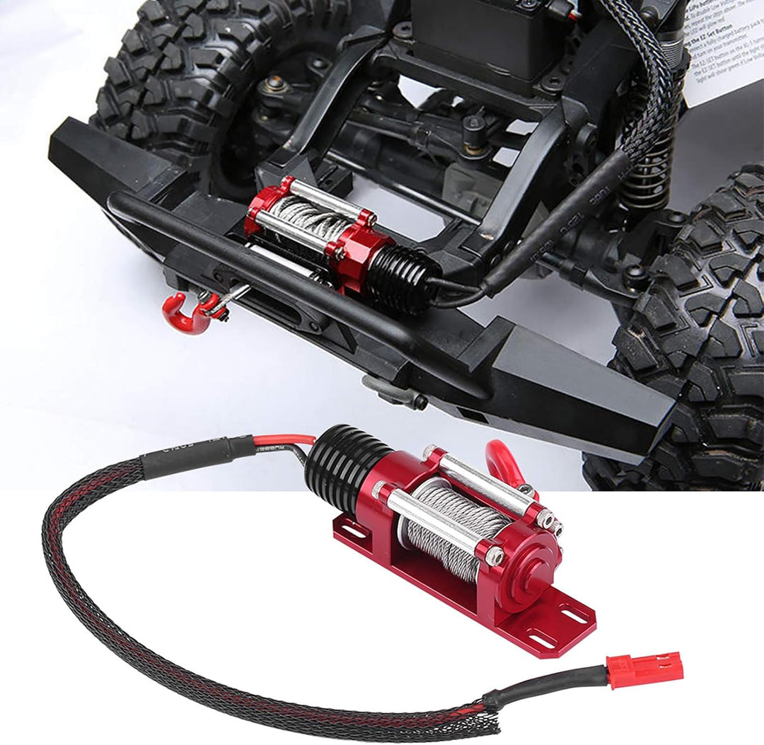 Tbest Rc Seilwinde 1/10 Cler, Rc Winde 1/10, Metall Stahl RC Crawler Winde 1/10 Massstab RC Modellfa