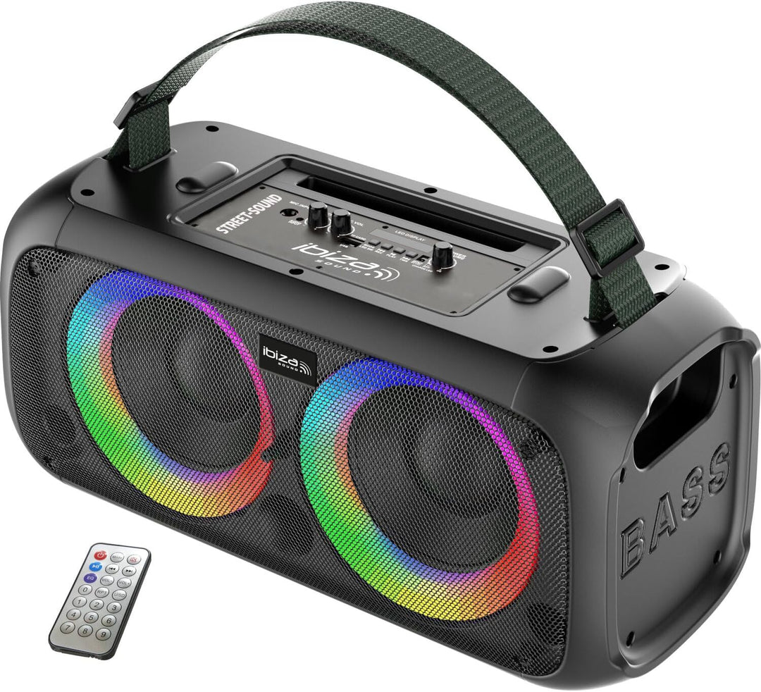 Batteriebetriebene Aktivbox ''Street-Sound'' 2 x 6.5''/16cm, 100W, mit Beleuchtung