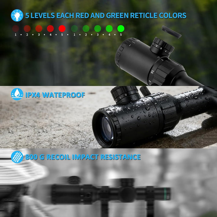 Optics Monokular Scope 1-4X20 zf, 25,4mm Tubus Sucher, Absehen 1/2 Zoll Voll multivergütet Monokular