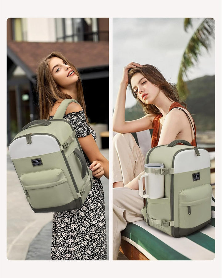 LOVEVOOK Handgepäck Rucksack Ryanair 40x30x20, Klein Reiserucksack Flugzeug Damen, 20L Travel Backpa