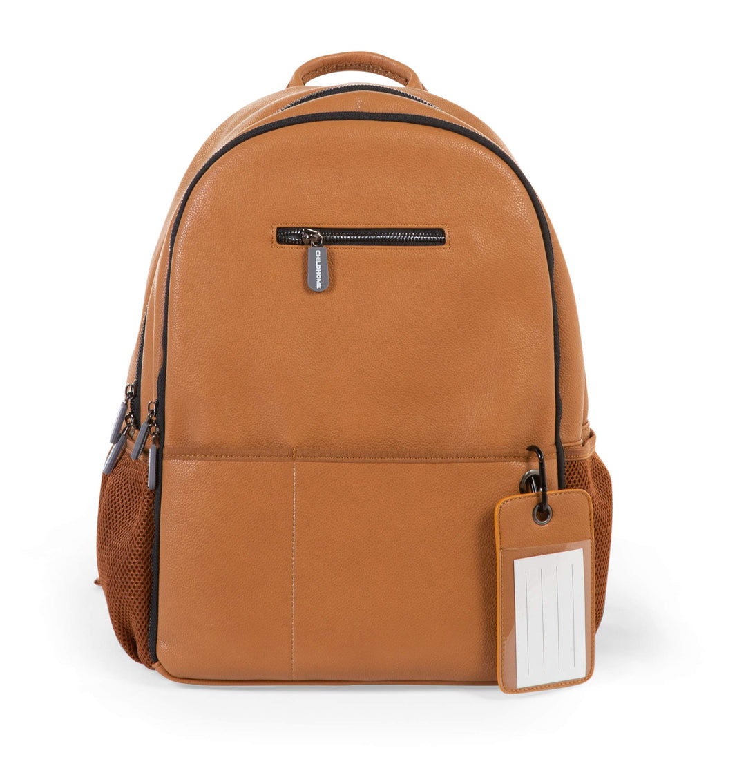 Childhome Wickeltasche Wickelrucksack mit Wickelunterlage, Flaschenhalterung, auch isoliert, und vie