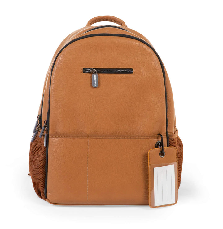 Childhome Wickeltasche Wickelrucksack mit Wickelunterlage, Flaschenhalterung, auch isoliert, und vie