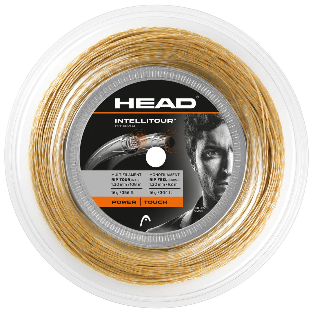 HEAD Intellitour Rolle Tennis-Saite 17 natural, 17 natural