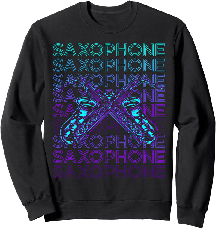 Saxophonspieler Saxophonist Retro Sweatshirt