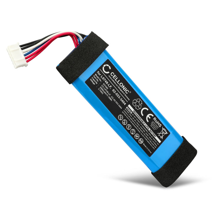 CELLONIC, Lautsprecherakku kompatibel mit JBL Flip Essential (3000mAh, 3.7V) 1x Ersatzakku L0748-LF,