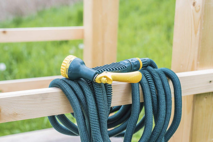 Steuber Flexibler Gartenschlauch Platinum GREEN mit 8 Sprühkopf-Funktionen, 16,5m, TÜV Süd Siegel, m