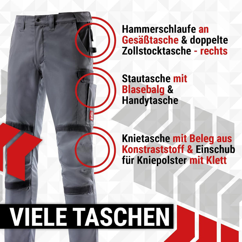 KRÄHE WORKWEAR Profession Pro S T R E T C H Bundhose I Arbeitshose I Top-Leichtgewicht mit hoher Str
