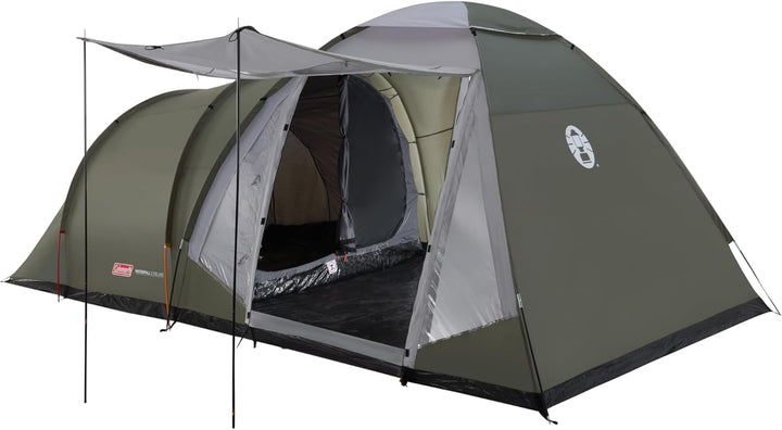 Coleman Waterfall 5 Deluxe Familienzelt, 5 Mann Zelt mit separatem Wohn und Schlafraum, einfach afzu