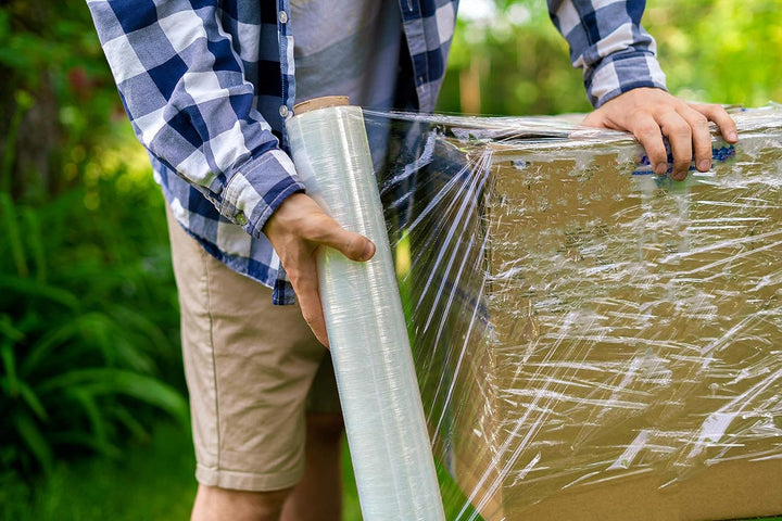 Transparente Folie für Verpackungen (18 EINHEIT) Transparente Kunststoffrolle für industrielle Verpa