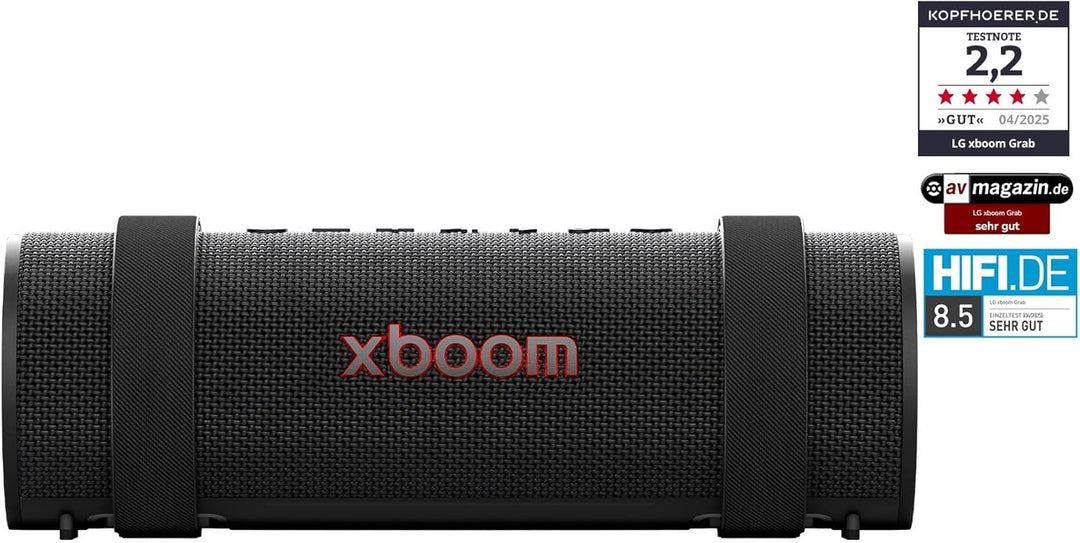 LG xboom Grab by will.i.am, tragbarer Bluetooth-Lautsprecher (Signature Sound, IP67, bis zu 20 Std.