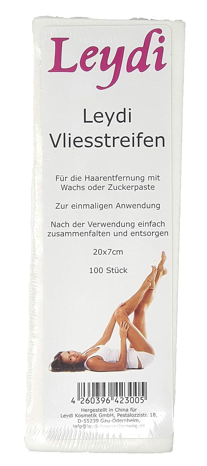 SPARANGEBOT: 800 Leydi Vliesstreifen - für die Haarentfernung mit Warmwachs und Zuckerpaste