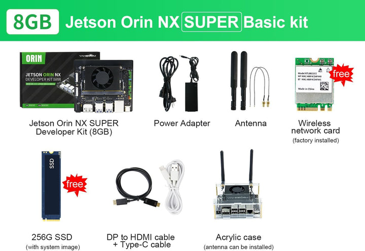 Yahboom Jetson Orin NX Development Kit 117 Tops WiFi 256GB SSD Ubuntu 22.04 System AI Smart Robot Ki