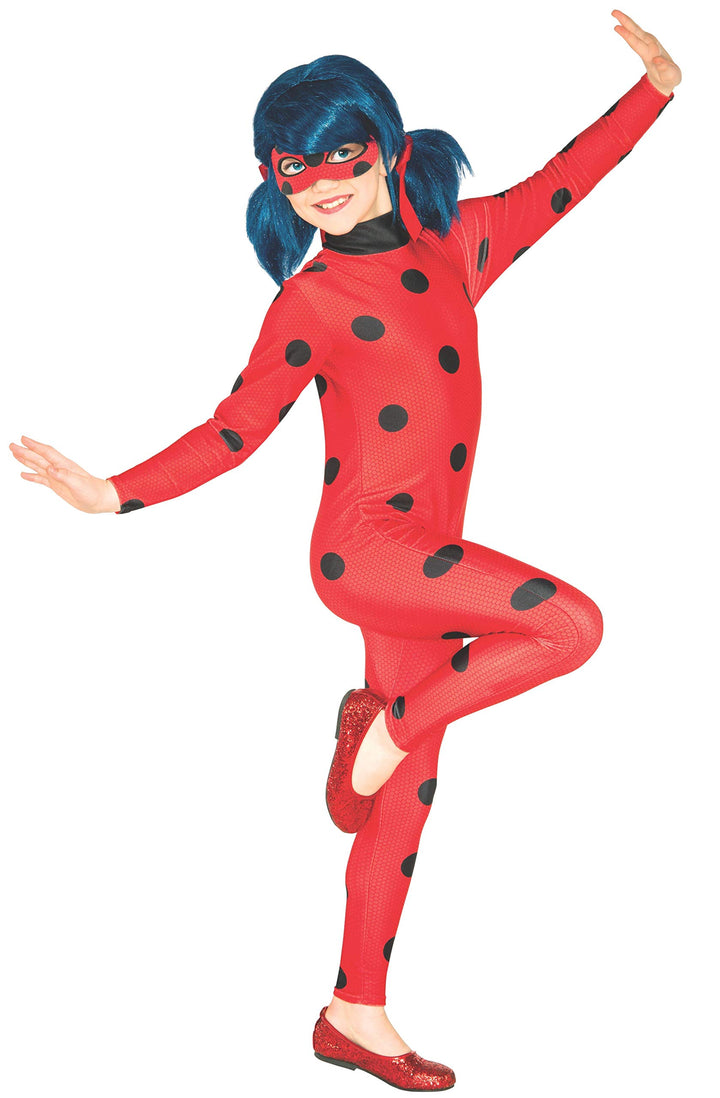 Ladybug Miraculous Lizenzkostüm für Mädchen rot-schwarz, M