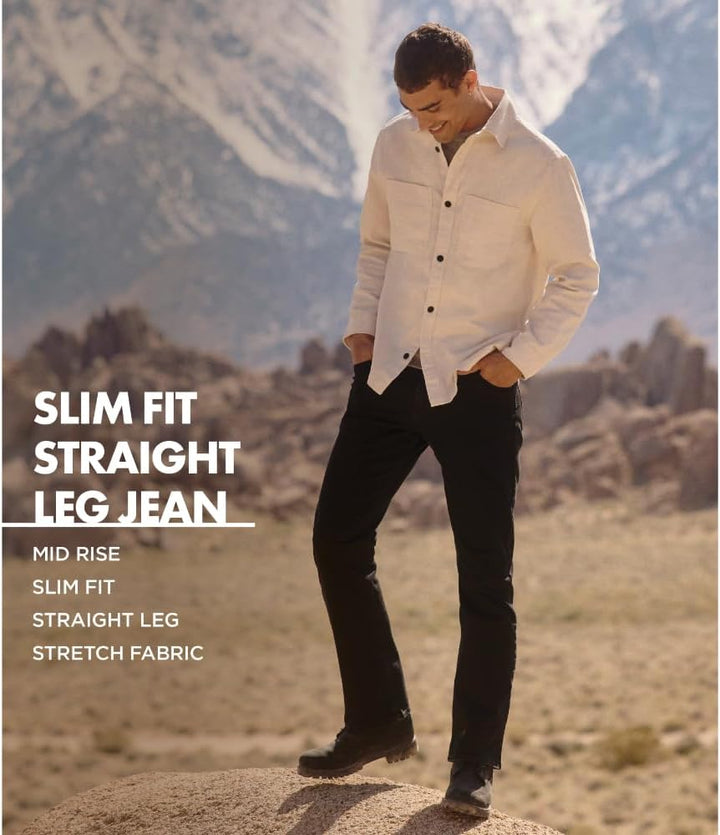 ALL TERRAIN GEAR X Wrangler Herren Wrangler Authentics Men's Slim Straight Jeans 29W / 30L Anthrazit