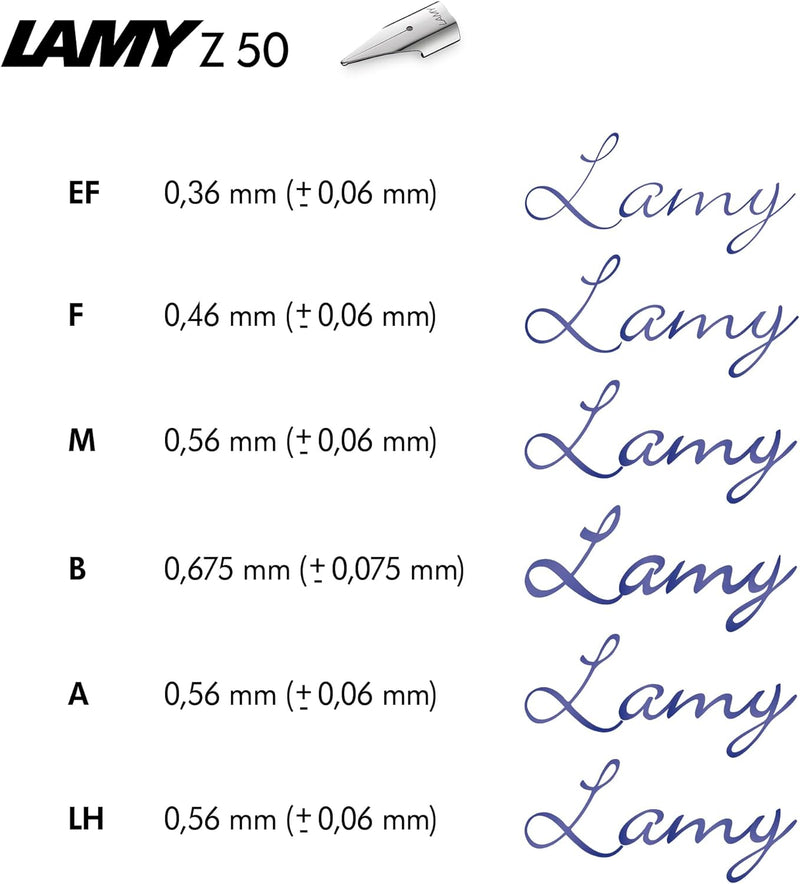 LAMY studio Füllhalter 065 - Füller aus rostfreiem Edelstahl, strichmattiert in der Farbe Silber mit