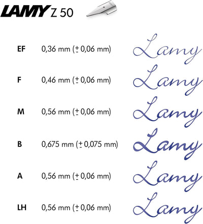 Lamy accent Füllhalter 096 – Füller aus Aluminium mit austauschbarem Griffstück aus Kautschuk und St