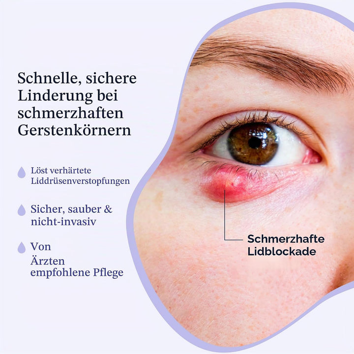 CorneaCare Ruhe: Selbsterwärmende warme Kompresse für trockene Augen, beheizte Augenmaske für schnel